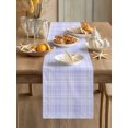 thumbnail image 3 of Buffalo Plaid Table Runner 120 Inches Long,Purple Lilac Farmhouse Gingham Striped Cotton Linen Table Runners Dresser Scarves,Fabric Tabletop Scarf Furniture Cover for Home Dinner Party 13"x120", 3 of 9