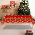 thumbnail image 6 of Anhility Christmas Tablecloth Xmas Table Cover Winter Snowflake Tablecloth Plastic Reindeer Table Cloths Christmas Tree Party Decorations Xmas Party Holiday Birthday Supplies 107.87x53.94in, 6 of 6