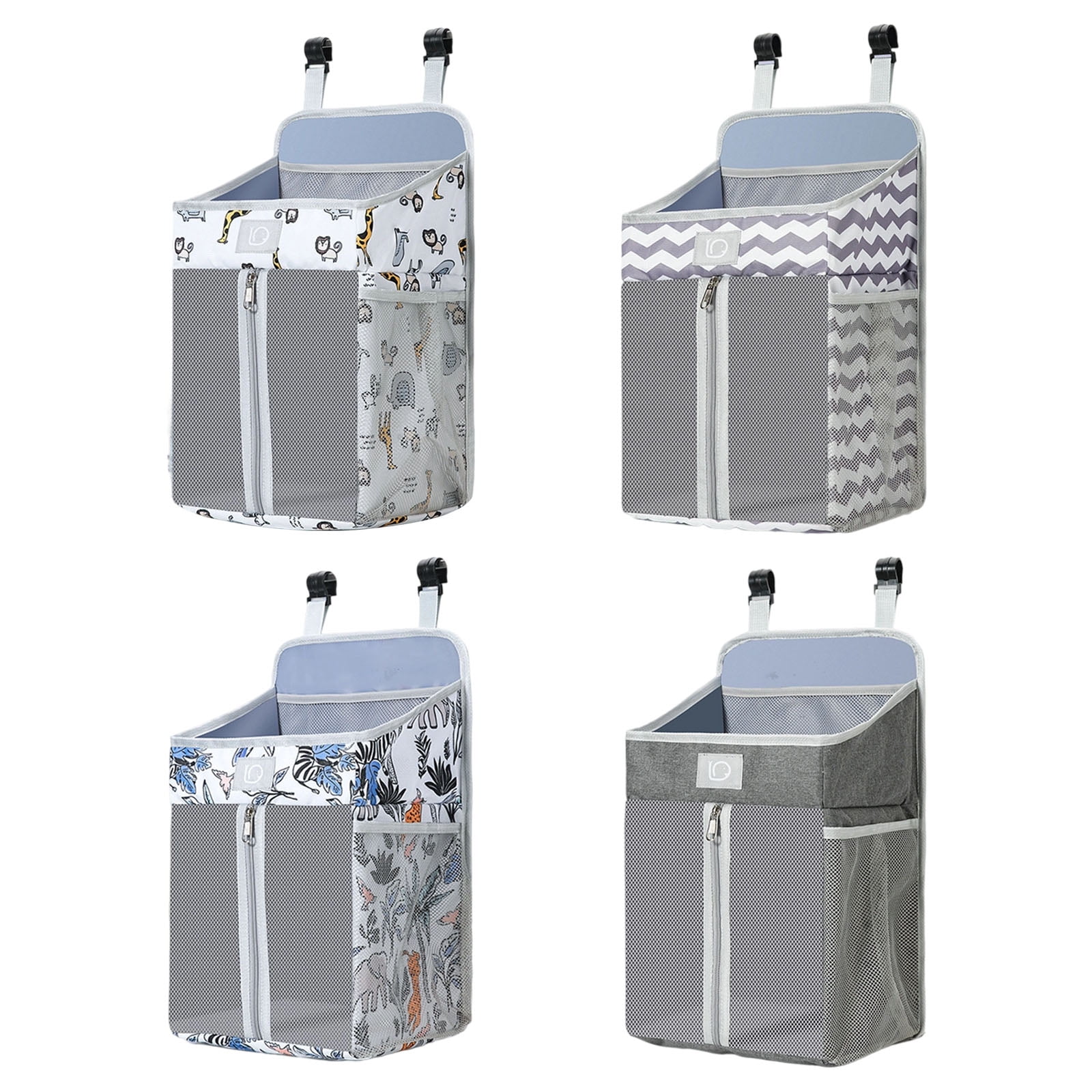 Baby Accessory Bag for Nursery Bedsides Storage Water Resistant Oxford Cloth Organizers With Side Pocket