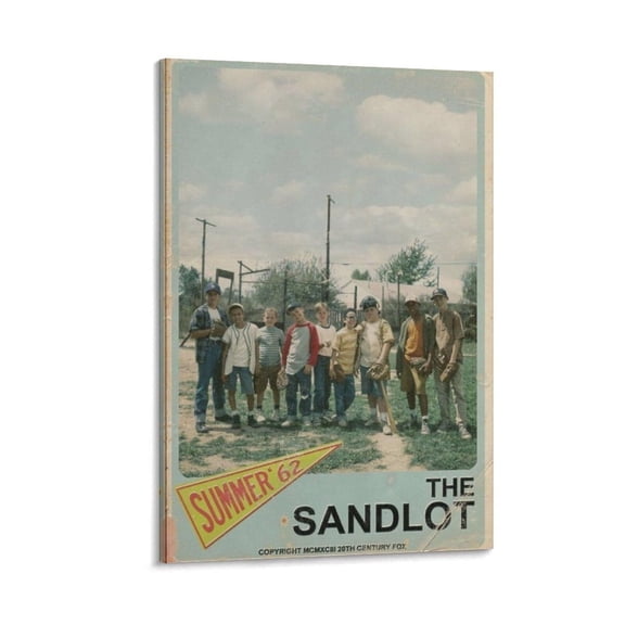 The Sandlots Classic Baseball Movie Canvas Wall Art Canvas Wall Art Poster Decorative Bedroom Modern Home Print Picture Artworks Posters