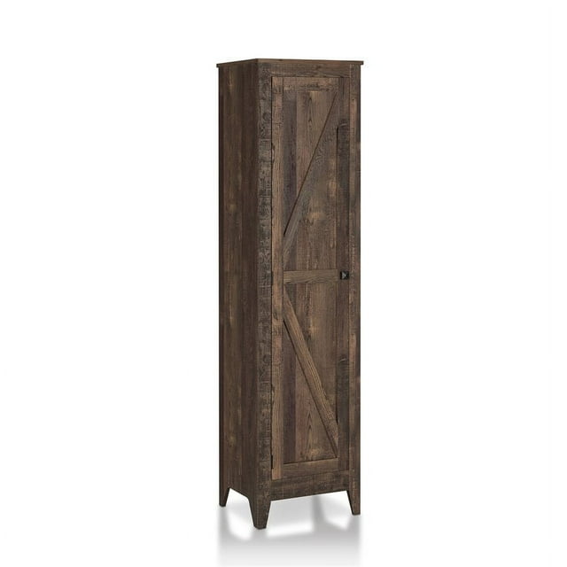 Furniture of America Prunda Armoire de Rangement en Bois de Style Mi-Siècle en Chêne Récupéré