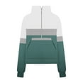 thumbnail image 4 of Kaemgyyd Women's Sweatshirts Oversized Casual Color Block Pullover Loose Zip Lightweight Fall Clothes with Pockets, 4 of 4