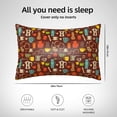 thumbnail image 4 of KLL Retro Coffee Pattern Silk Pillowcase for Hair and Skin Standard Size 20"X 30" Soft Breathable Pillow Covers for Sleeping, 4 of 7