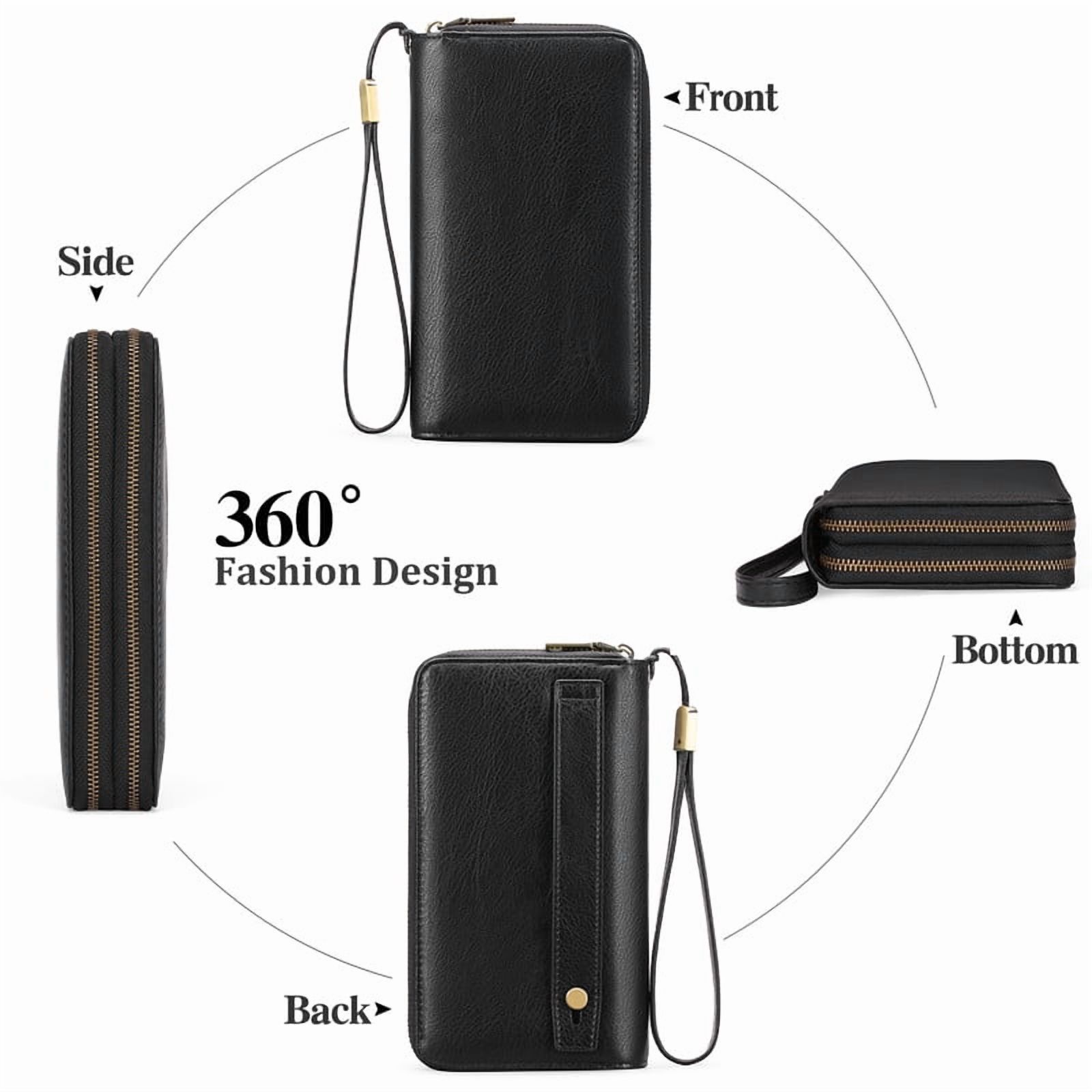 Falan Mule Women's Leather Clutch Wallet with RFID Blocking photo 5