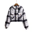 thumbnail image 4 of Camisas De Abrigo De Moda, Chaqueta A Cuadros Cómoda Para Mujer Estilo Corto Para Oficina Para Citas Para Mujer ANGGREK  Otros, 4 of 8