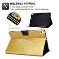 thumbnail image 5 of Galaxy Tab A 10.1 2019 Case, Dteck Glitter Sparkle PU Leather Folio Case Multi-angle Viewing Stand Protective Cover with Card Slots for Samsung Galaxy Tab A 10.1 2019 Model sm-T510 T515, Gold, 5 of 6