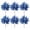 Blue, variant on 6 pcs Lifelike Artificial Colored Leaf Bouquets, Simulation Foliage Potted Decor, Fresh Natural Style, Versatile Ornament for Indoor Desktop, Shelf & Home Casual Scene Embellishment