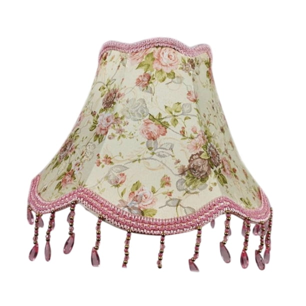 Lámpara de tela Tombra Lámpara de cubierta Lámparas/lámparas de lámparas decorativas de tela ligera Decoración del hogar para la sala de estar para la Estampado de flores rosa