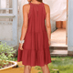 thumbnail image 3 of Camisola de Encaje para Mujer, Color Rojo Ladrillo, Talla M, 3 of 4