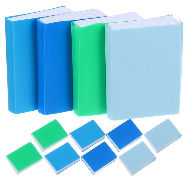 KAKOWELY 12 minilibros en blanco para hacer uno mismo, para decorar casas de muñecas.