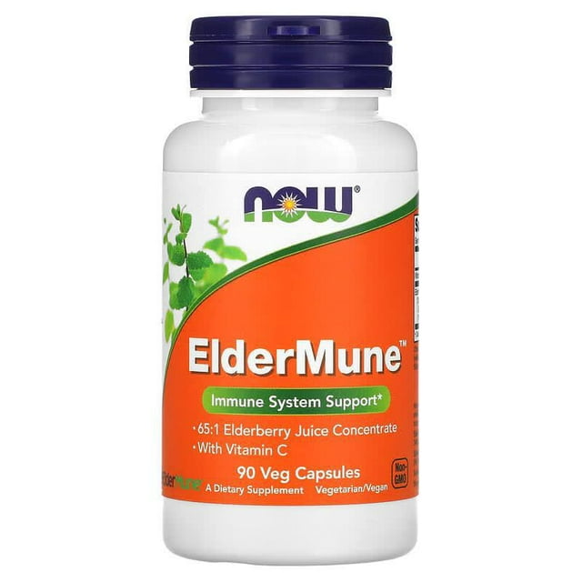 NOW FOODS ELDERMUNE REFUERZO DEL SISTEMA INMUNITARIO 90 CAPSULAS VEGETALES