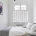 thumbnail image 4 of Grey Spring Floral Kitchen Curtains 72 Inch Length, Elegant Watercolor Summer Botanical Grommet Top Bedroom Living Room Curtains, Light Filtering Cafe Curtain Drapes 2 Panels Set 104''x72'', 4 of 9