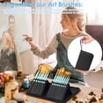 thumbnail image 3 of Ikoopy 15Pcs Face Painting Brush Set with Standable Case Nylon Paint Brush Set with Palette Sponge Palette Knife for Artist, 3 of 17
