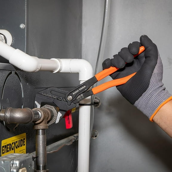 Adjustable Plier Wrench Set, -Inch and 10-Inch, Compact High-Leverage Smooth Jaw Pliers, 2-Piece