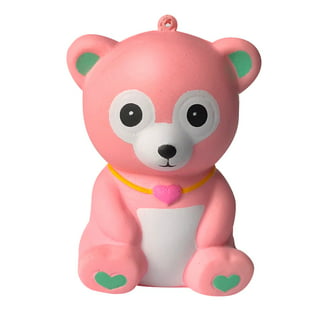 JA-RU Squishy Glitter Bear (4 Bears Assorted) Small Cute Animal Squishy  Fidget Toys for Kids. Gummy Bear Stress Relief Toys. Birthday Goodie Bags