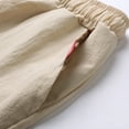 thumbnail image 6 of pxiakgy mens shorts men summer solid color short patchwork sports short tether pocket short cotton and linen fashion short men casual shorts khaki + xxl, 6 of 7