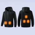 thumbnail image 4 of ToyKingdee Men's Heated Jacket with Detachable Hood, Waterproof Winter Outdoor Coat Electric Insulated jackets, 4 of 9
