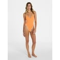 thumbnail image 2 of No Boundaries Kona Crush Binded One-Piece Swimsuit, Women's XXS-XXL, 2 of 5