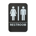 thumbnail image 1 of Alpine Industries 6 Po x 9 Po Signe de Toilettes Unisexes Noir et Blanc Pack de 5, 1 of 4