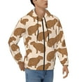 thumbnail image 4 of Zip Up Hoodies for Men - Brown Capybara Long Sleeve Comfrt Men'S Fashion Hoodies & Sweatshirts, Jackets for Men Hoodies Pullover Clothing Clothes with Pouch, 4 of 5