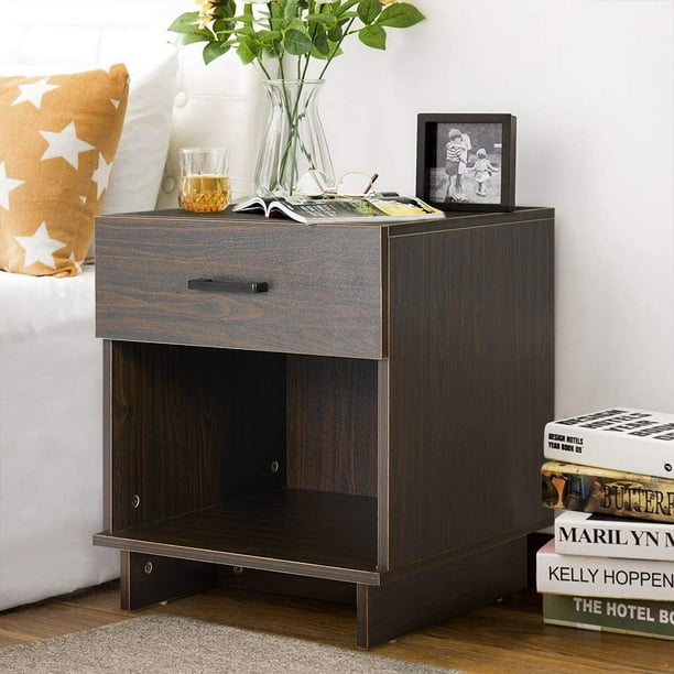 Great savings & free delivery / collection on many items. erommy nightstand with drawers bedside table with sliding drawer and shelf end tables file cabinet storage table for living room home office bedside