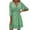 Green, variant on Ichuanyi Dresses for Women, Fall Fashion Women Summer Casual V-Neck Froral Print 3/4 Sleeve Loose Dress
