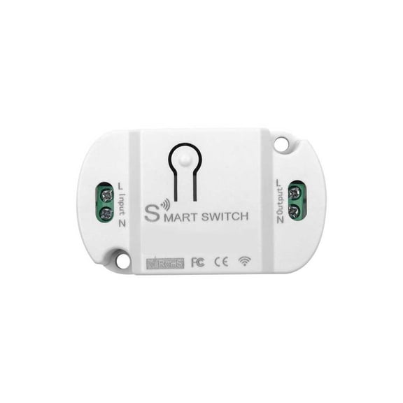 Seitruly Interruptor inteligente WiFi, Control de teléfono móvil, asistente de voz, interruptor de atenuación, luz de garaje para el hogar, Electrónica 10 A