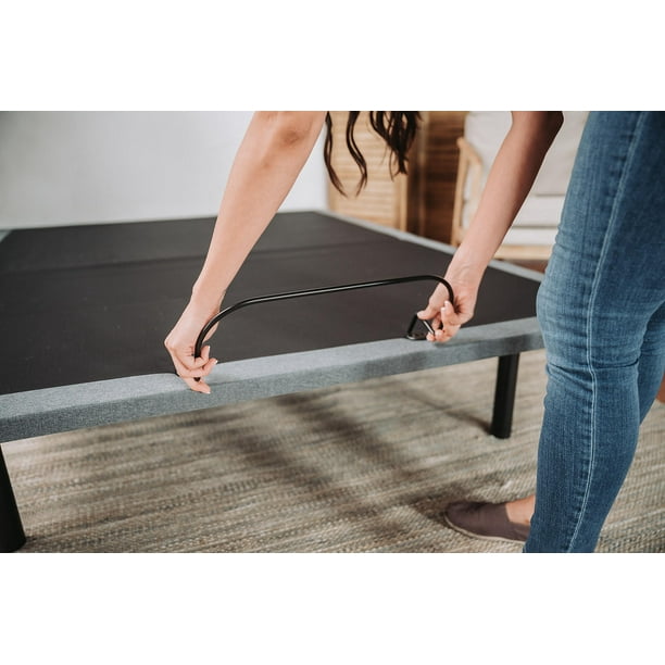 CAIKUITONRON Black and Grey Flex Head King Adjustable Bed Base With