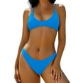 thumbnail image 1 of Trajes de baño tankini para mujer Traje de baño diario para mujer Conjunto de traje de baño conservador de cuerpo cómodo Traje de baño de dos piezas para mujer, 1 of 5