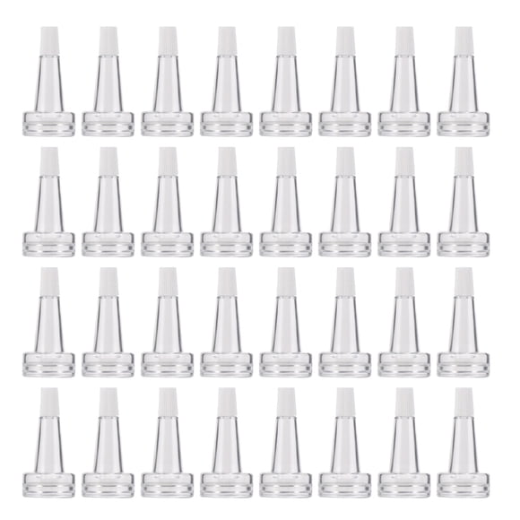 CATIEBYE 50pcs Plastic Stopper Vial Transparent for Sealing Empty Vials and Preservation