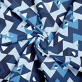 Manfei Blue Hexagon 100% Cotton Fabric 5 Yards, Cube Pattern Fabric for ...