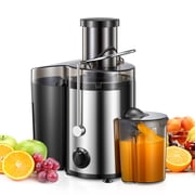 Juicer Machine, 500W Centrifugal Juicer Extractor with Wide Mouth 3 inch Feed Chute for Fruit Vegetable, Easy to Clean, Stainless Steel, BPA-free