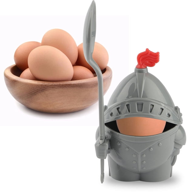 Modelado de dibujos animados, huevera con huevera desmontable, cuchara para huevos, tecnología de vanguardia