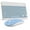 Blue, variant on Elegant Choise Wireless Bluetooth Keyboard and Mouse Set Rechargeable for iPad Laptop Mac PC, White