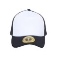 thumbnail image 2 of Top Headwear Low Profile Trucker Foam Mesh Hat, White/Navy, 2 of 5