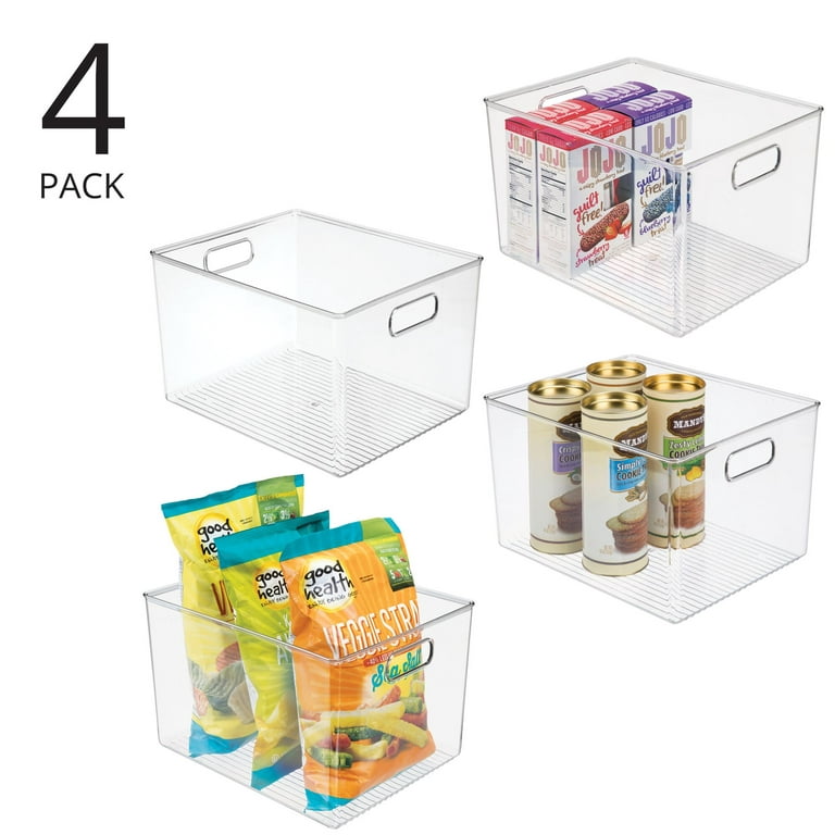 mDesign Plastic Storage Organizer Container Bin for Kitchen Organizati