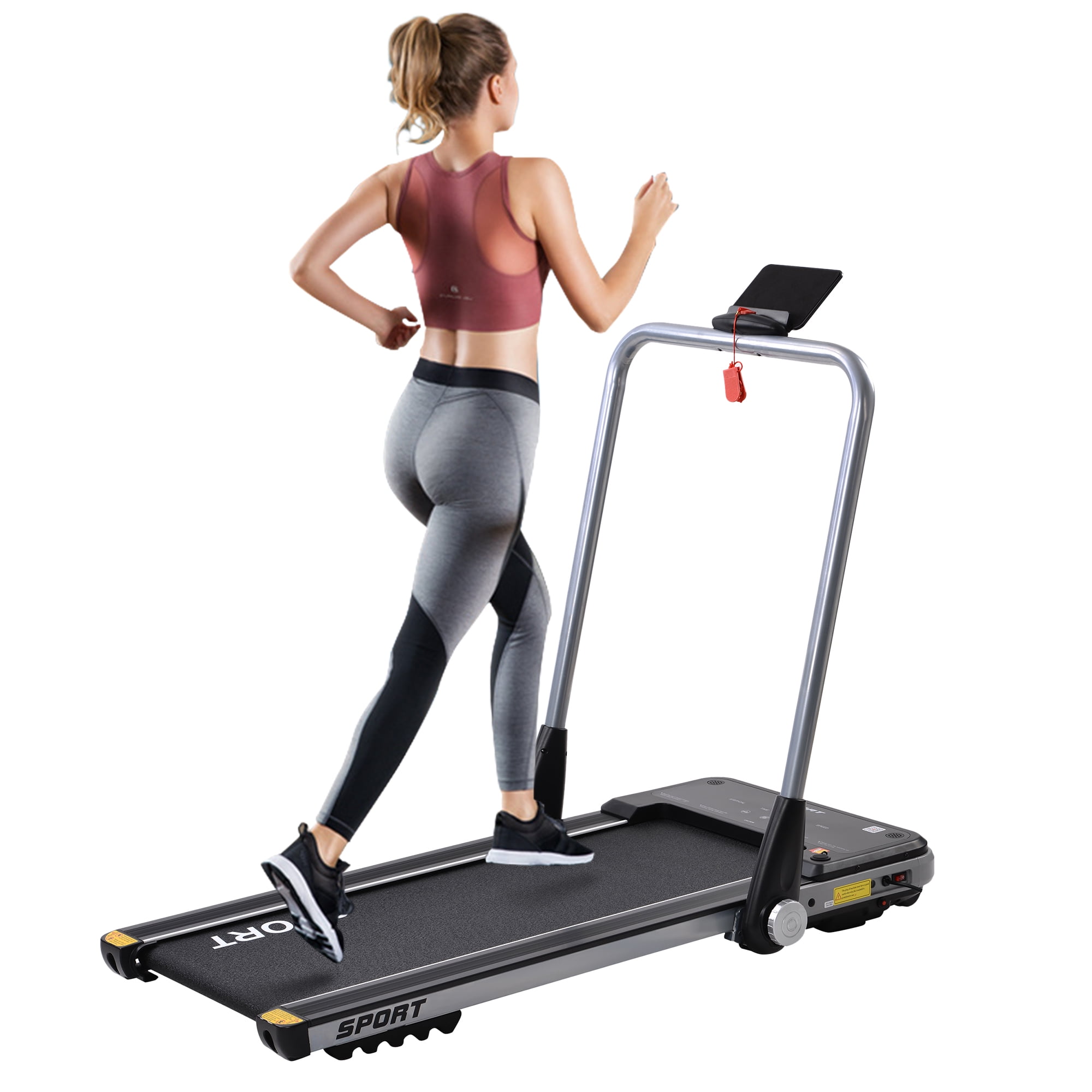 Merax 2.5HP Horizontally Foldable Electric Treadmill Motorized Running  Machine with Bluetooth APP - Walmart.com