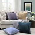 thumbnail image 3 of Home Soft Things Faux Fur Throw Pillow Cover 4 Piece Set-Arona - 20" x 20", 3 of 9