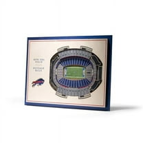 Buffalo Bills 17'' x 13'' 5-Layer StadiumViews 3D Wall Art