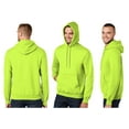 thumbnail image 2 of Mens Premium High Visibility Hoodie Sweatshirt, Small Safety Green, 2 of 3