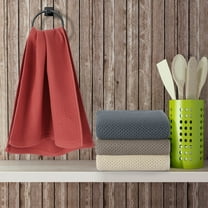 PiccoCasa Cotton Soft Waffle Weave Kitchen Dish Towels 4 Pack 13"x27" Mixed Color