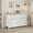 White/7 Drawers, variant on Kicctian 54 Inch Wide 7-Drawer Dresser for Bedroom with Ring Pull Handles –Wood Chest of Drawers for Living Room,Entryway,Wood Color
