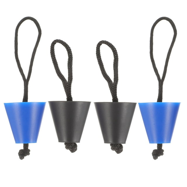 OULII 4Pcs Marine Drain Plug Silicone Boat Snap Plug Replacement Durable for Kayak Canoe Use
