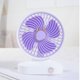thumbnail image 3 of Mini ventilador de escritorio - Ventilador de mesa alimentado por USB con base - Ventilador de escritorio pequeño ajustable de 2 velocidades, ventilador portátil, 3 of 5