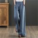 thumbnail image 1 of WILLBEST Pantalones Casuales elegantes para Mujer: Pantalones de Lino de Pierna Ancha, Cintura Alta, Cordón Ajustable y Bolsillos para Un Uso Diario Sin Esfuerzo. Extra Grande, 1 of 6