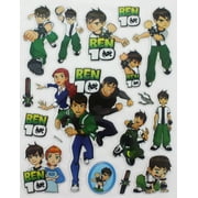 Ben 10 Assorted Raised Sticker Collection Set (17 Stickers)