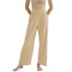 thumbnail image 1 of Pantalones de Yoga de Pierna para Mujer, Holgados y Cómodos, de Cintura Alta, con Bolsillos. Albaricoque L, 1 of 9