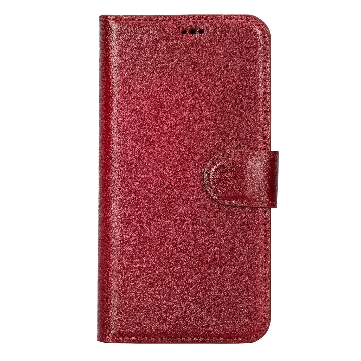 Classic Strong Magnet Wallet Case for iPhone 17 Pro - Red