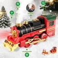 thumbnail image 6 of Teblint Christmas Train Set Toys, Hanging Train Toys Around & Under The Christmas Tree w/ Smoke Light & Sound, Indoor Christmas Decoration Toy Train Gifts for Kids Age 3-12, 6 of 9