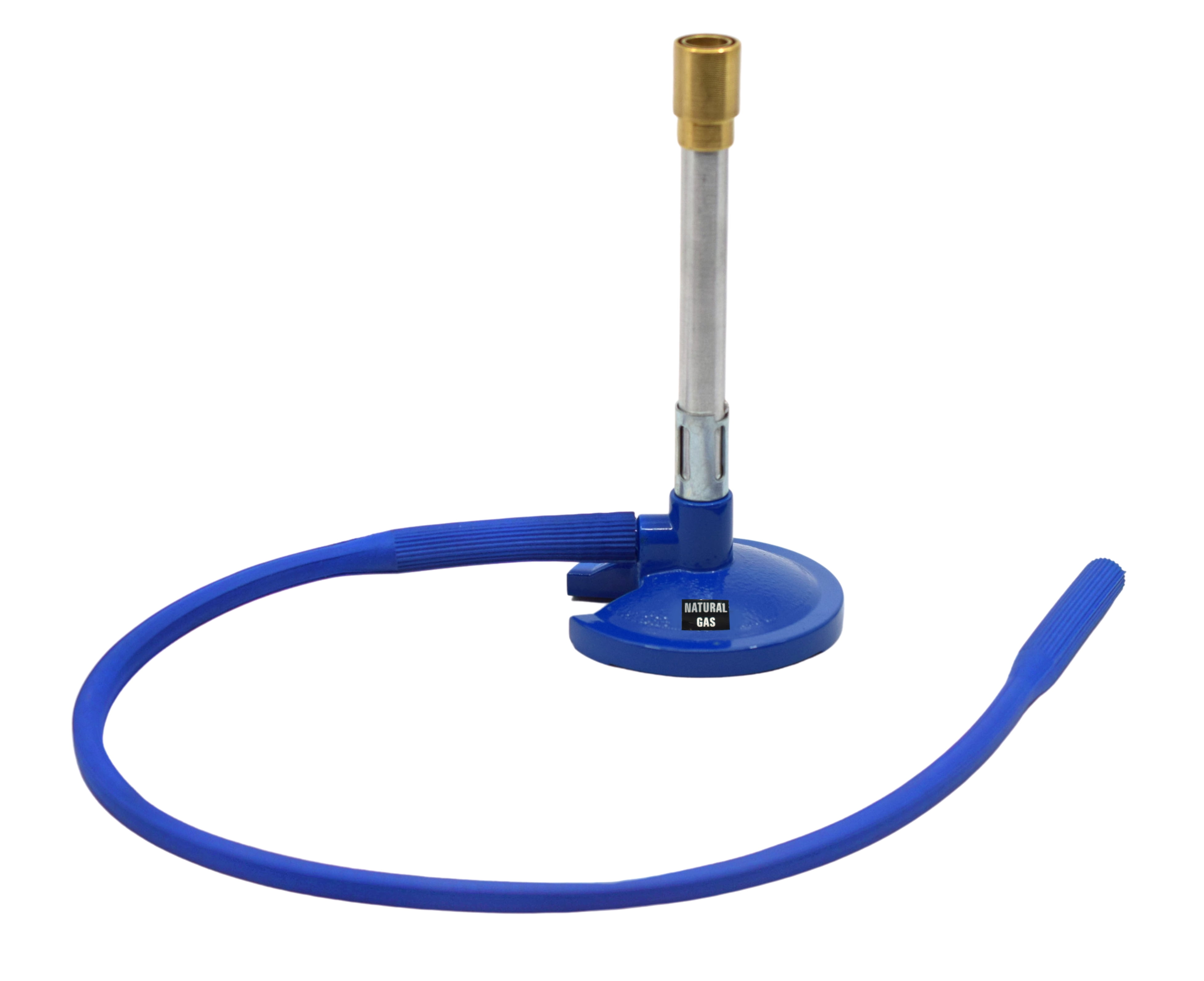 Bunsen Burner & Neoprene Hose, Natural Gas Die Casted Zinc Alloy Base